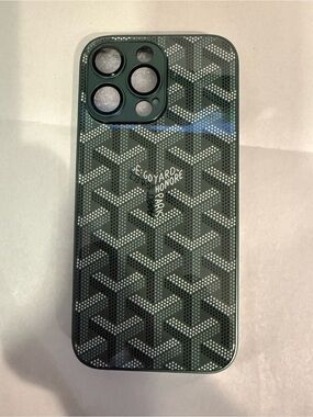 Custom Designer Goyard Green/White Phone Case for iPhone 16 Pro Max New